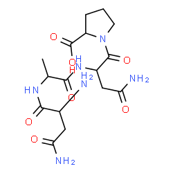 ChemSpider 2D Image | asn-ala-asn-pro | C16H26N6O7