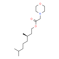 ChemSpider 2D Image | (3R)-3,7-Dimethyloctyl 4-morpholinylacetate | C16H31NO3