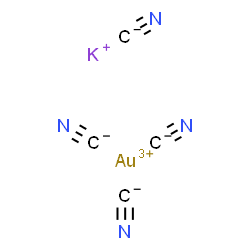 ChemSpider 2D Image | Gold(3+) potassium cyanide (1:1:4) | C4AuKN4