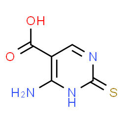 ChemSpider 2D Image | 4-amino-2-mercaptopyrimidine-5-carboxylic acid | C5H5N3O2S