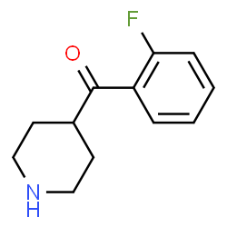 ChemSpider 2D Image | (2-Fluorophenyl)(4-piperidinyl)methanone | C12H14FNO