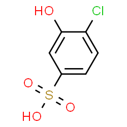 ChemSpider 2D图像| 4-氯-3-羟基苯磺酸| C6H5ClO4S