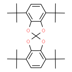 ChemSpider 2D Image | 4,4',7,7'-Tetra-tert-butyl-2,2'-spirobi[[1,3]benzodioxole] | C29H40O4