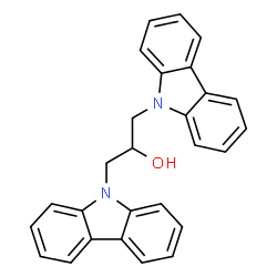 ChemSpider 2D Image | 1,3-Di(9H-carbazol-9-yl)-2-propanol | C27H22N2O