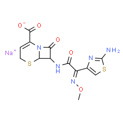 ChemSpider 2D Image | Ceftizoxime Sodium | C13H12N5NaO5S2