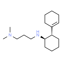 ChemSpider 2D Image | N'-[(1S,2R)-1,1'-Bi(cyclohexan)-1'-en-2-yl]-N,N-dimethyl-1,3-propanediamine | C17H32N2