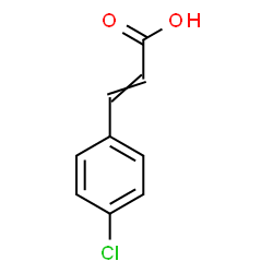 ChemSpider 2D Image | 4-Chlorocinnamic acid | C9H7ClO2