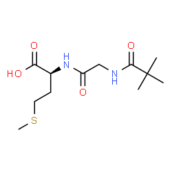 ChemSpider 2D Image | N-(2,2-Dimethylpropanoyl)glycyl-L-methionine | C12H22N2O4S