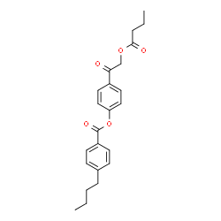 ChemSpider 2D Image | 4-[(Butyryloxy)acetyl]phenyl 4-butylbenzoate | C23H26O5