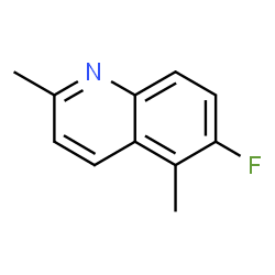 ChemSpider 2D Image | 6-Fluoro-2,5-dimethylquinoline | C11H10FN