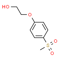 ChemSpider 2D Image | 2-[4-(Methylsulfonyl)phenoxy]ethanol | C9H12O4S