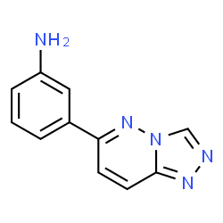 ChemSpider 2D Image | 3-([1,2,4]Triazolo[4,3-b]pyridazin-6-yl)aniline | C11H9N5