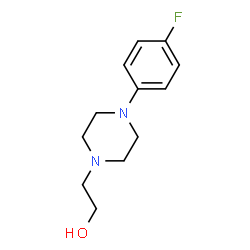 ChemSpider 2D Image | 2-[4-(4-Fluorophenyl)-1-piperazinyl]ethanol | C12H17FN2O