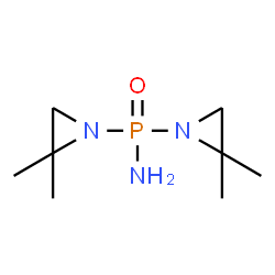 ChemSpider 2D Image | bis(2,2-dimethylaziridinyl)phosphinic amide | C8H18N3OP