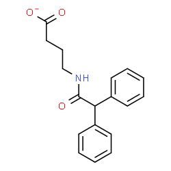 ChemSpider 2D Image | 4-[(Diphenylacetyl)amino]butanoate | C18H18NO3