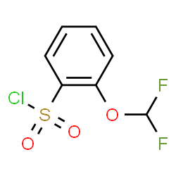 ChemSpider 2D Image | 2-(Difluoromethoxy)benzenesulfonyl chloride | C7H5ClF2O3S