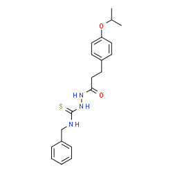 ChemSpider 2D Image | N-Benzyl-2-[3-(4-isopropoxyphenyl)propanoyl]hydrazinecarbothioamide | C20H25N3O2S