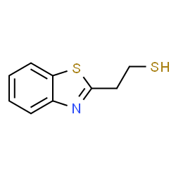 ChemSpider 2D Image | 2-(1,3-Benzothiazol-2-yl)ethanethiol | C9H9NS2