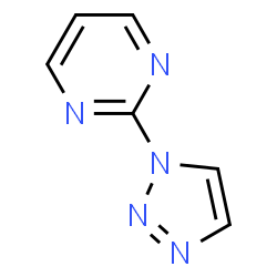 ChemSpider 2D Image | 2-(1H-1,2,3-Triazol-1-yl)pyrimidine | C6H5N5