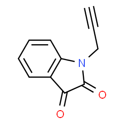 ChemSpider 2D Image | 1-(2-Propynyl)-1H-indole-2,3-dione | C11H7NO2