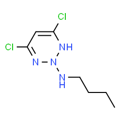ChemSpider 2D Image | N-Butyl-4,6-dichloro-1,2,3-triazin-2(1H)-amine | C7H12Cl2N4