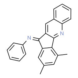 ChemSpider 2D Image | (11E)-2,4-Dimethyl-N-phenyl-11H-indeno[1,2-b]quinolin-11-imine | C24H18N2
