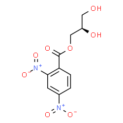 ChemSpider 2D Image | (2R)-2,3-Dihydroxypropyl 2,4-dinitrobenzoate | C10H10N2O8