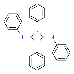 ChemSpider 2D Image | (2E,4E)-N,N',1,3-Tetraphenyl-1,3-diazetidine-2,4-diimine | C26H20N4