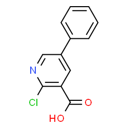 ChemSpider 2D Image | 2-Chloro-5-phenylnicotinic acid | C12H8ClNO2