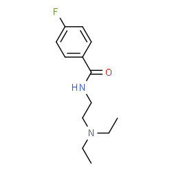 ChemSpider 2D Image | N-[2-(Diethylamino)ethyl]-4-fluorobenzamide | C13H19FN2O