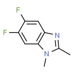 ChemSpider 2D Image | 5,6-Difluoro-1,2-dimethyl-1H-benzimidazole | C9H8F2N2