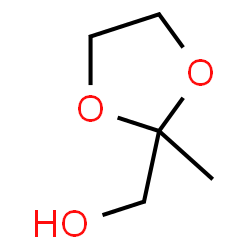 ChemSpider 2D Image | (2-Methyl-1,3-dioxolan-2-yl)methanol | C5H10O3