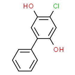 ChemSpider 2D Image | 4-Chloro-2,5-biphenyldiol | C12H9ClO2