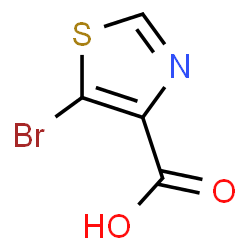 ChemSpider 2D Image | 5-Bromothiazole-4-carboxylic acid | C4H2BrNO2S