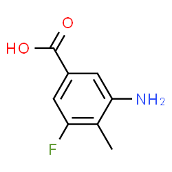 ChemSpider 2D Image | 3-Amino-5-fluoro-4-methylbenzoic acid | C8H8FNO2