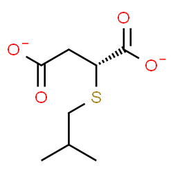 ChemSpider 2D Image | (2R)-2-(Isobutylsulfanyl)succinate | C8H12O4S