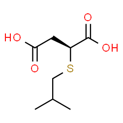ChemSpider 2D Image | (2R)-2-(Isobutylsulfanyl)succinic acid | C8H14O4S