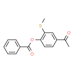 ChemSpider 2D Image | 4-Acetyl-2-(methylsulfanyl)phenyl benzoate | C16H14O3S
