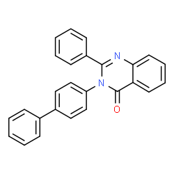 ChemSpider 2D Image | 3-(4-Biphenylyl)-2-phenyl-4(3H)-quinazolinone | C26H18N2O