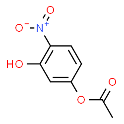 ChemSpider 2D Image | 3-Hydroxy-4-nitrophenyl acetate | C8H7NO5