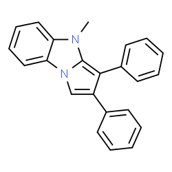 ChemSpider 2D Image | 4-Methyl-2,3-diphenyl-4H-pyrrolo[1,2-a]benzimidazole | C23H18N2