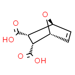 ChemSpider 2D Image | (1R,2R,3S,4S)-7-Oxabicyclo[2.2.1]hept-5-ene-2,3-dicarboxylic acid | C8H8O5