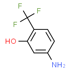 ChemSpider 2D Image | 5-Amino-2-(trifluoromethyl)phenol | C7H6F3NO