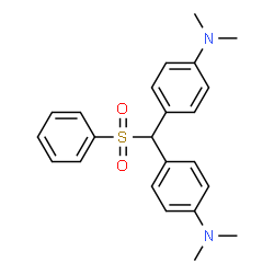 ChemSpider 2D Image | 4,4'-[(Phenylsulfonyl)methylene]bis(N,N-dimethylaniline) | C23H26N2O2S