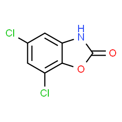 ChemSpider 2D Image | 5,7-Dichloro-1,3-benzoxazol-2(3H)-one | C7H3Cl2NO2