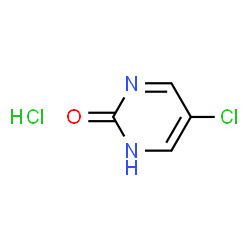 ChemSpider 2D Image | 5-chloropyrimidin-2-ol hydrochloride | C4H4Cl2N2O