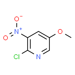 ChemSpider 2D Image | 2-Chloro-5-methoxy-3-nitropyridine | C6H5ClN2O3