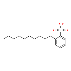 ChemSpider 2D Image | DECYLBENZENESULFONIC ACID | C16H26O3S