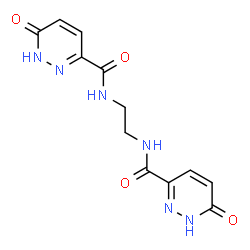ChemSpider 2D Image | N,N'-1,2-Ethanediylbis(6-oxo-1,6-dihydro-3-pyridazinecarboxamide) | C12H12N6O4