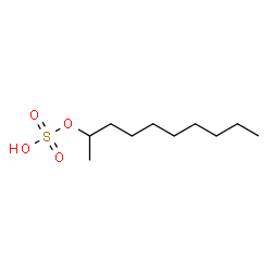ChemSpider 2D Image | 2-Decanyl hydrogen sulfate | C10H22O4S
